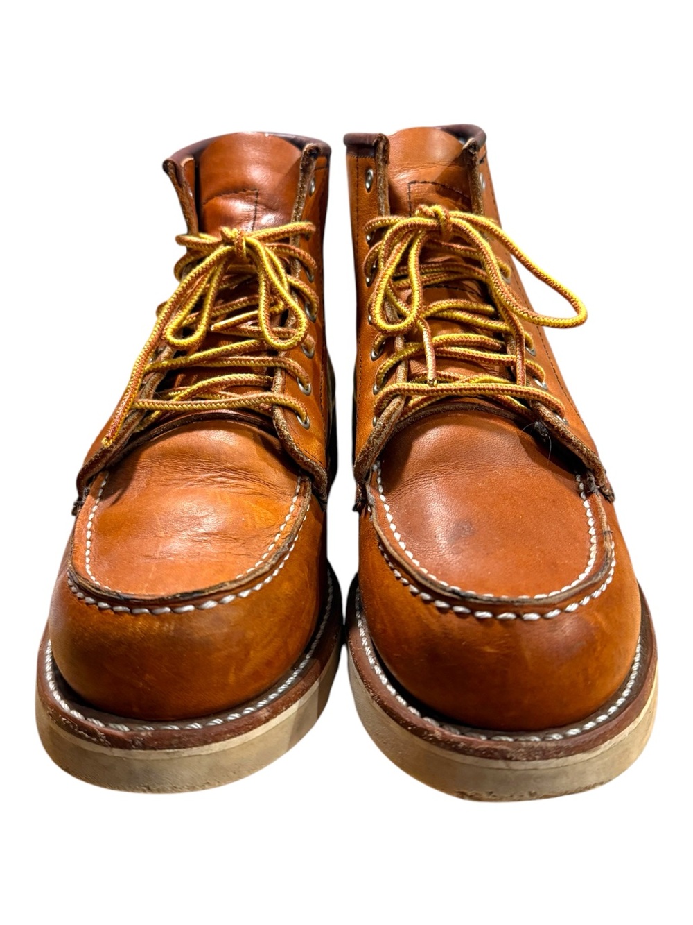 Red Wing 3375 6-Inch Classic Moc Short Boot In Oro Legacy Leather Women’s Sz 8 - Picture 3 of 8